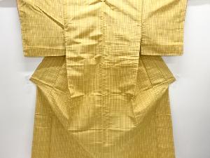 格子織り出し米沢紬着物